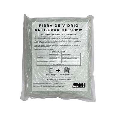 bolsa fibra vidrio hidrosoluble