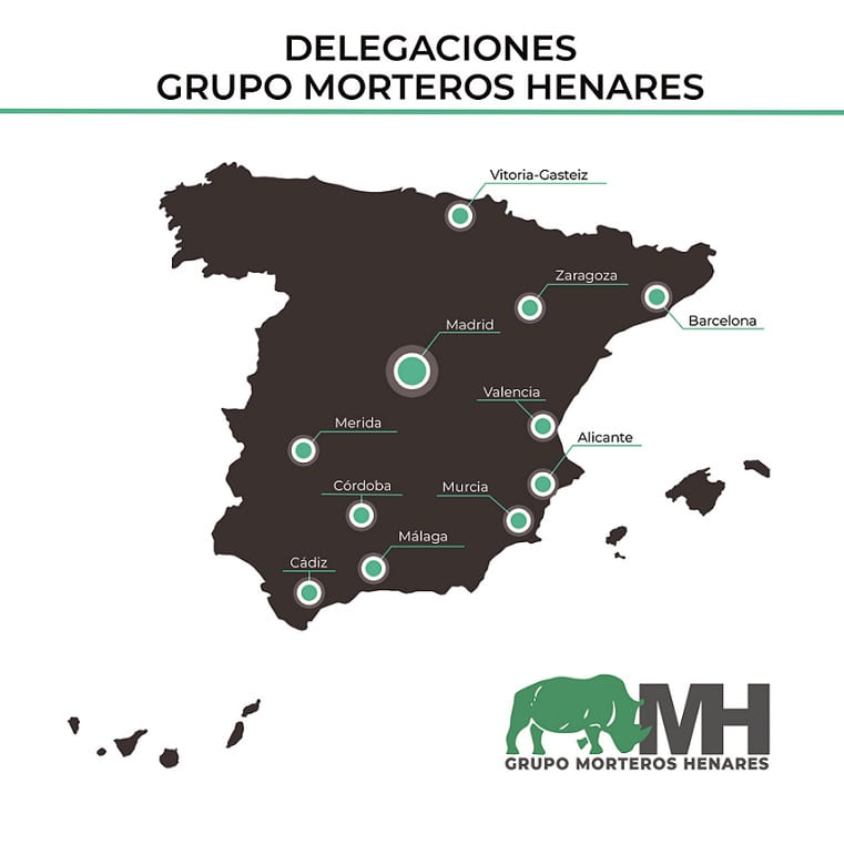 Delegaciones morteros henares en España